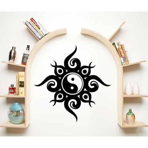 Special Designed Wall Sticker Chinese Ying Yang Religious Series Decorative Art Wall Decal Home Rooms Decor Poster W-824