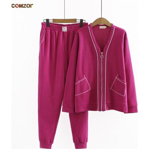 Hoodies+Pants Women Autumn Winter Tracksuits Clothing Cardigan Two Piece Sets Clothing Plus Size 4XL трикотажный костюм