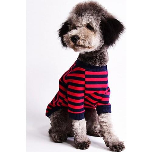 Pet Vest Comfortable Elastic Cotton Dog Striped Vest for Daily Wear
