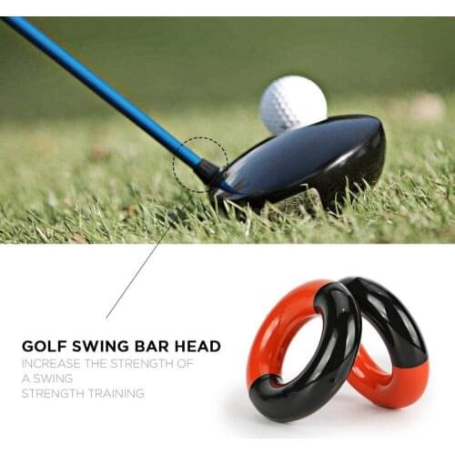 1 pcs Durable Golfing Weighted Metal Round Practice Tool Weight Power Swing Ring Golf Clubs Warm up Golf Training Aid