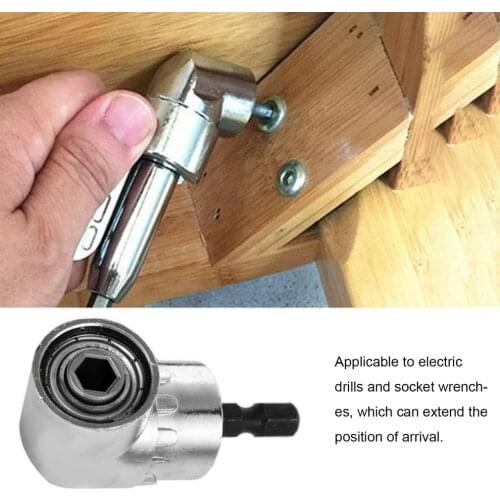 2020 105 Degree Steel Right Angle Drilling Corner Screwdriver Quick Change Hex Shank Extension Electric Repair Tool