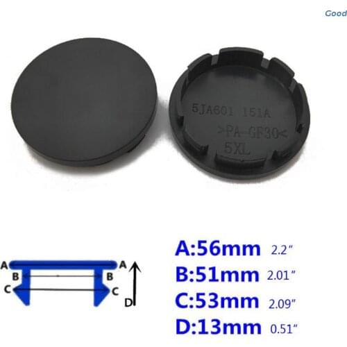 4pcs/Set 56mm Car Wheel Center Hub Universal ABS Vehicle Tyre Tire Rim Cover Protector