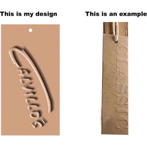 Custom logo garment tag 1000pcs embossed logo kraft paper hang tag label engraved logo wedding tag card label54*90mm