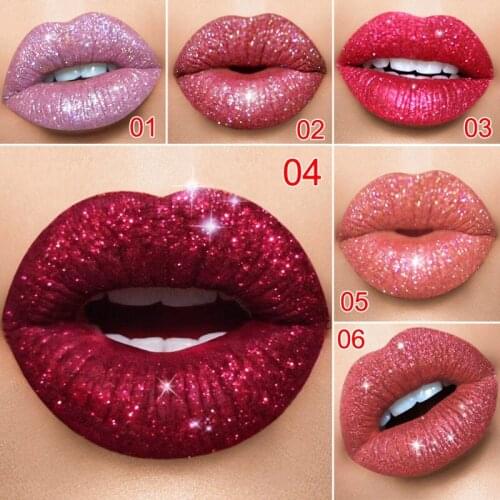 Diamond Symphony Shiny Matt Metal Lip Gloss Lipstick Waterproof Lipstick Matte Cosmetics Lip Nude Beauty Long-lasting Lipsticker
