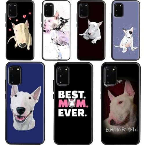 English Bull Terrier Dog Phone Case For Samsung Galaxy S21 S20 Ultra S8 S9 S10 Plus Note 10 Note 20 9 S20 FE Cover