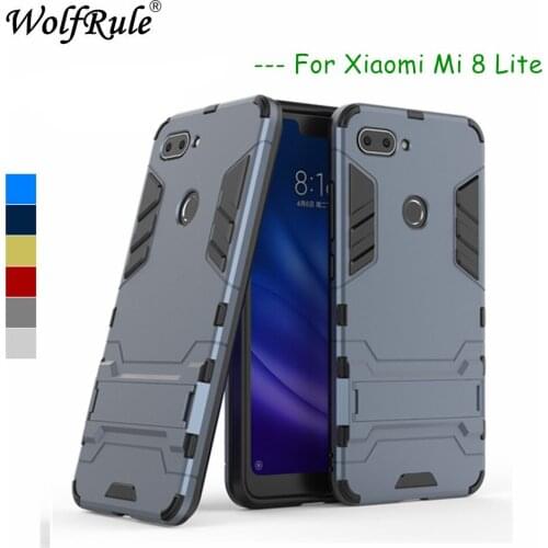 WolfRule Case For Xiaomi Mi 8 Lite Cover Soft Silicone Plastic Case For Xiaomi Mi 8 Lite Case For Xiaomi Mi 8 Lite MI 8X Fundas
