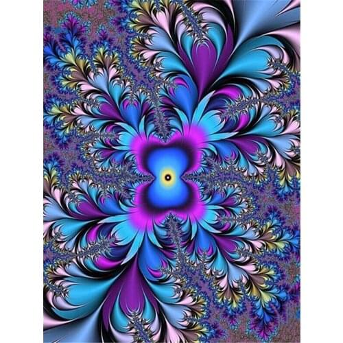 Flower Mandala DIY Embroidery Cross Stitch 11CT Kits Needlework Craft Set Printed Canvas Cotton Thread Home Dropshipping