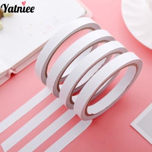 Yatniee 4 Rolls Double-sided Tape Strong Adhesive Ultra Thin DIY Craft Double Faced Sticker Tapes Office School Supplies 12m