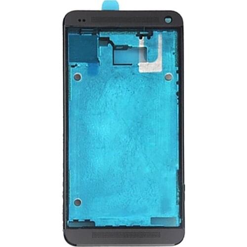H New for HTC One M7 / 801e Front Housing LCD Frame Bezel Plate Replacement repair parts