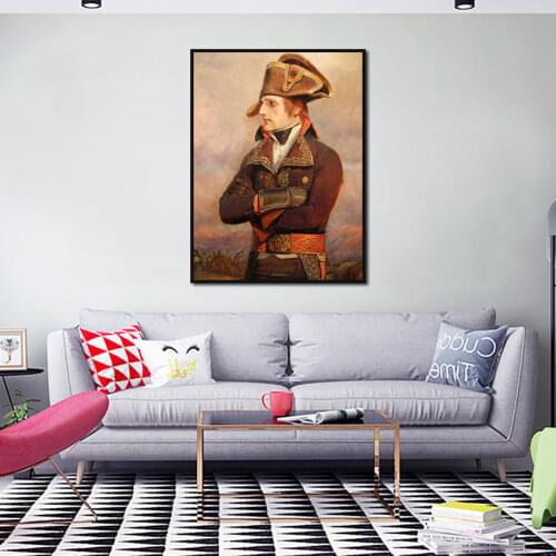 Art Painting Famous Hero Napoleon Canvas Posters Prints Hanging Wall Picture for Living Room Corridor Classical Decoration