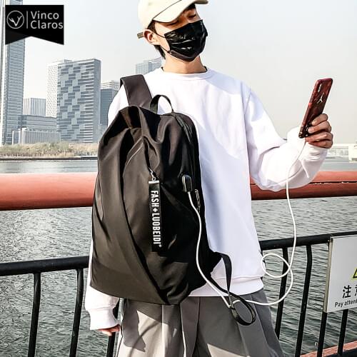 Quality Mens Backpacks Fashion Travel Urban Man Backpack Waterproof Nylon School Backpack for Teenager Male Bag for Laptop 15.6