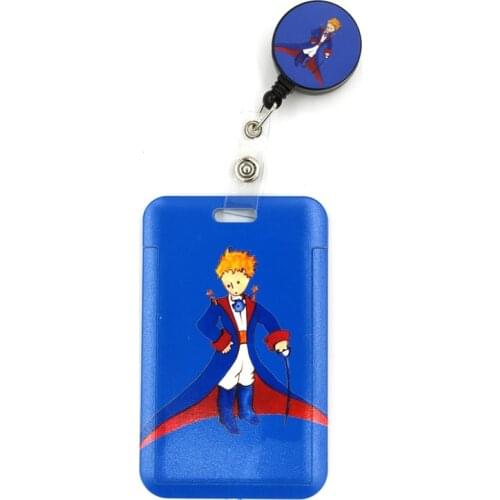 Little prince Cute Credit Card Cover Lanyard Bags Retractable Badge Reel Student Nurse Exhibition Enfermera Name Clips Card ID