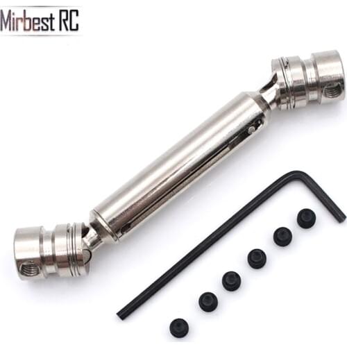 Mirbest RC DIY Parts For Wltoys 12428 Parts 12423 FY-03 JJRC Q39 RC Car Metal Universal Joint drive shaft Upgrade accessories