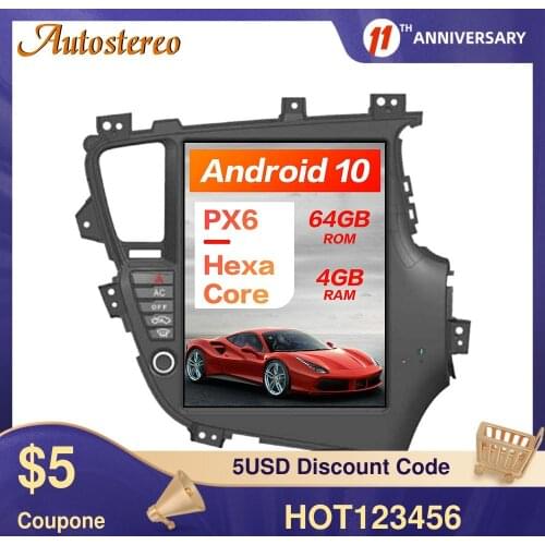 For KIA Optima/KIA K5 2010-2013 RHD Tesla Style Android 9.0 Multimedia Player Car Navigation Stereo Headunit Auto Radio Carplay