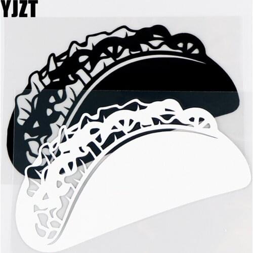 YJZT 14.5×10CM Mexican Tamales Food Vinyl Decals Car Stickers Truck Body Decoration Black / Silver 10A-0781