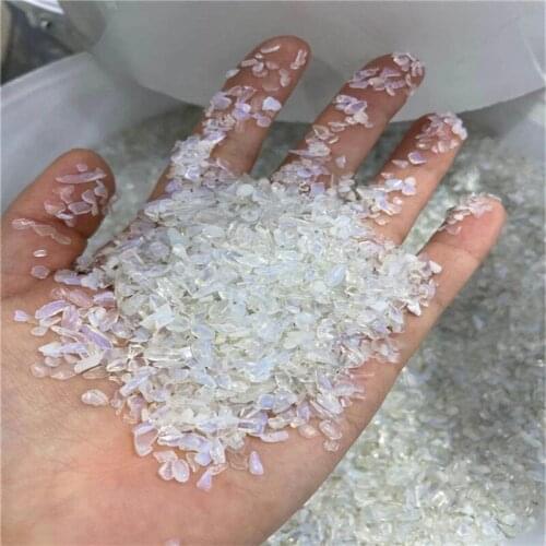 Natural Gray moonstone Quartz tumbled stones Crystal gravel Minerals and Stones Rough Gemstone Specimen