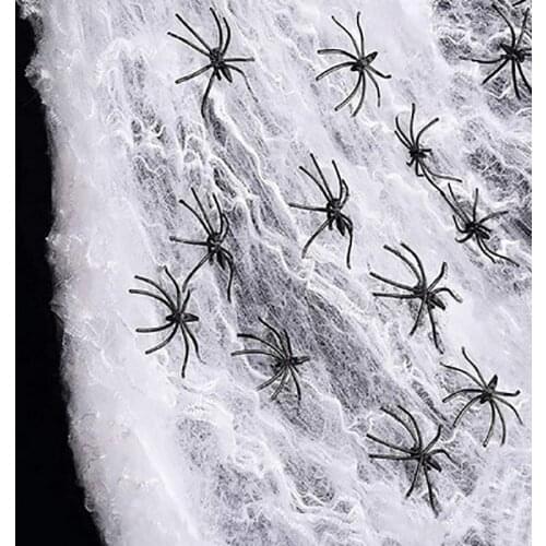 DIY Spider Cotton Web Halloween Decoration Celebration Atmosphere Decoration Articles Grand Event Party Festival Spider Web
