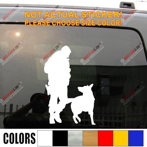 Police K9 Dog Decal Sticker German Shepherd Car Vinyl pick size color no background