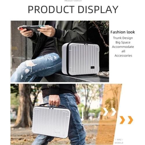 Portable EVA Hard Shell Protective Storage Carrying Bag Big Capacity Zipper Suitcase for Nintend Switch Console All Accessories