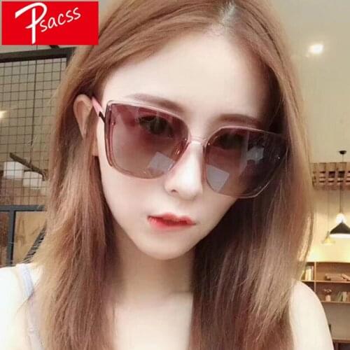 Psacss 2019 Square Sunglasses Men Women Vintage Luxury Brand Designer Retro Sun Glasses Male Female Driving Outdoor Mirror UV400