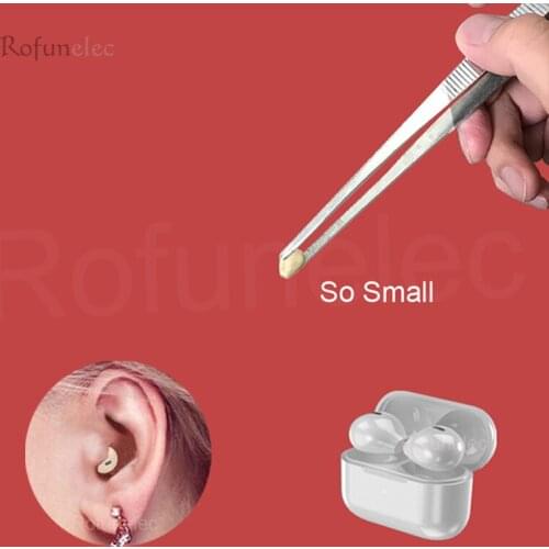 Hidden Small Earphone Bluetooth-compatible Invisible Headphone Sleep Earbuds Type C Mini Earpiece with Microphone for Small Ear