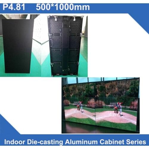 TEEHO LED P4.81 SMD indoor 500*1000mm slim LED Display DieCast Cabinet panel led video rental advertising wedding hotel stadium