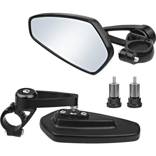 2pcs/set 7/8" 22mm Universal Motorcycle Rearview Mirrors 180 Degree Adjustability Motorcycle Motorbike Scooter Side Mirrors