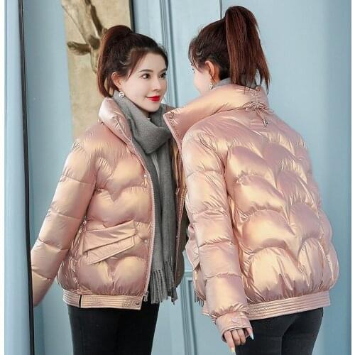 Winter Jacket Women Black Parkas Down Cotton-padded Coat Jackets for Women 2021 Female Short Clothes Abrigos Para Mujer HLY243