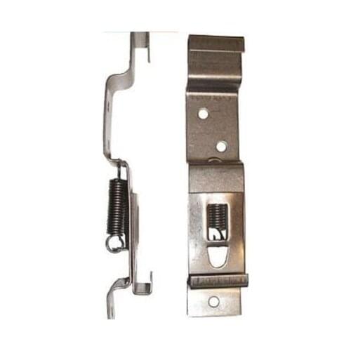 1Pair Car License Plate Frame Holder Trailer Stainless steel Number Plate Clips Spring Loaded Stainless Steel Bracket