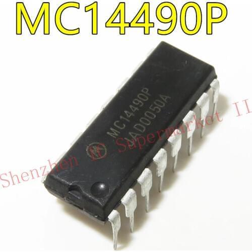 1pcs/lot MC14490P MC14490 14490 P 14490 DIP16 Hex Contact Bounce Eliminator