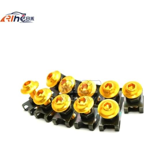 10 pieces 6mm motorcycle fairing body screws for bmw r1200gs 125 250 390 125 250 390 suzuki gsxr 750