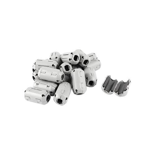 10 Pcs Gray 9mm Dia Cord Ferrite Core Noise Suppressor Filter UF90B