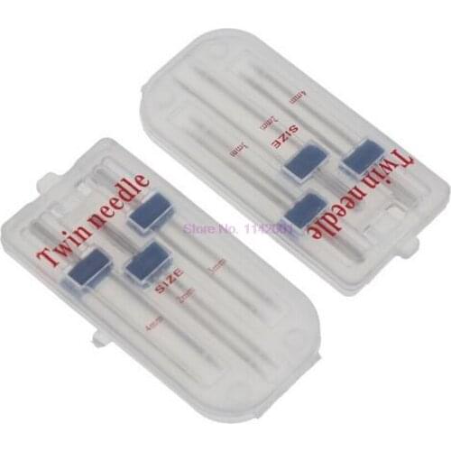 100set 3pcs/set Double Twin Needles Wrinkled Sewing Presser Foot for Sewing Machine Size 2/90 3/90 4/90 multifuctional fittings