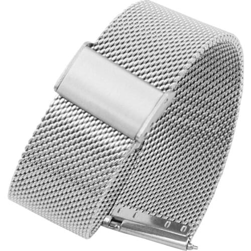 12mm 14mm 16mm 18mm 20mm 22mm Stainless Steel Milan Mesh Watch Strap Bracelets Watch Band Black Silver Gold Rose