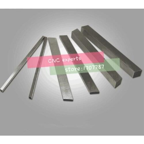 2pcs HRC60 6*18*200mm High-speed steel Sharp steel STEEL BILLETS blade Flat HSS Turning tool DIY knife material, Lathe tool