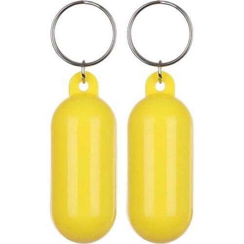 2PCS Plastic PS+Metal Floating Key Ring Kayak Keychain Buoyant Keyring Marine Sailing Float Keys Buckle Rowing Boats Tools