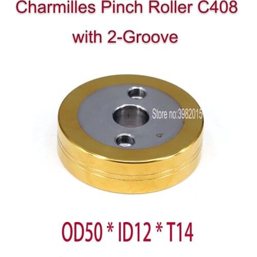 CHARMILLES Parts Lower Pinch Roller C408 with 2-Groove 50D*12d*14T Original Code 130003360 for Low Speed Machine