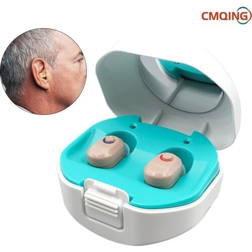Digital Hearing Aids Rechargeable Digital Hearing Aid with Charging Case Audifonos Hearing Device Hearing Amplifier for Elderly