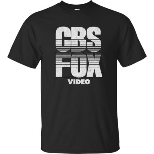 Video Home Movie CBS FOX VHS Movie Rental Logo Cassette Retro 1980s t shirt