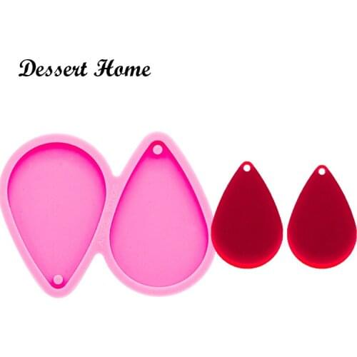 DY0251 Mermaid Tear Drop Hoop Earrings Epoxy Resin Molds for DIY Jewelry Shiny Glossy Silicone Mold Wholesale