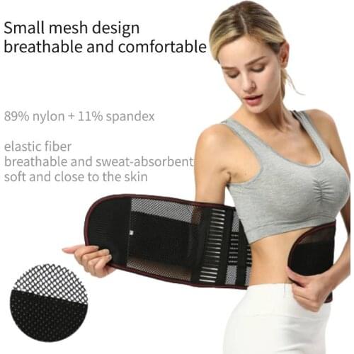 Fitness Breathable Shapewear Support Waist Trainer Body Shaper Mesh Breathable Protection Belt Steel Plate Support Fitness
