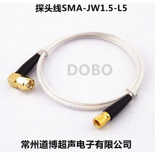 Customized ultrasonic probe line SMA-JW1.5-L5 high frequency RG316 sensor test line for flaw detector