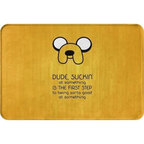 Adventure Time Finn Jake TV Non-slip Doormat Kitchen Mat BMO Balcony Carpet Welcome Rug Home Decor
