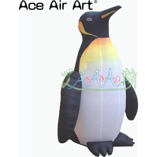 Cute giant standing inflatable penguin model replica for zoo display/parade enents/outdoor decoration in winter