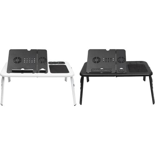 Multi-Function Laptop Computer Table, Stand-Up Folding Computer Table, Laptop Tray Support on USB Cooling Bed