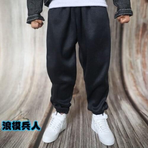 YD 1/6 Male Soldier Sweatpants Loose Pants Fashion Trousers Fit 12'' Action Figure Body
