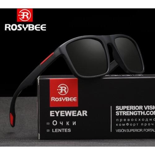 Hot Sale TR90 Polarized Sunglasses fashion Men Women Classic Square Driving Sun Glasses Male Fashion Black Shades UV400 oculos