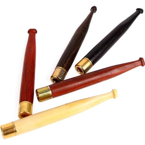 Vintage Ebony Carved Rod Filter Cigarette Mouthpiece Pattern High Grade Fine Smoke Cigarette Holder Can Be Removed for Cleaning