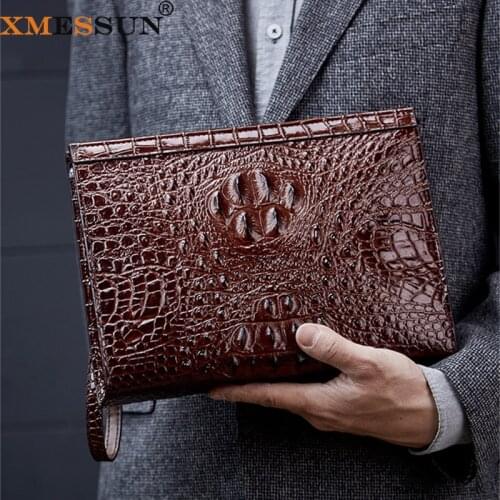 XMESSUN Women Crocodile Pattern Clutch Fashion Leather Pouch Shoulder Messenger Bag Female Alligator Travel Shopping Wallet K328