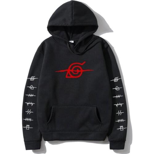Japan Anime Hoodies Men Harajuku Uchiha Uzumaki Logo Printing Pullover Sweatshirt Brand Hip Hop Streetwear Sudaderas Hombre